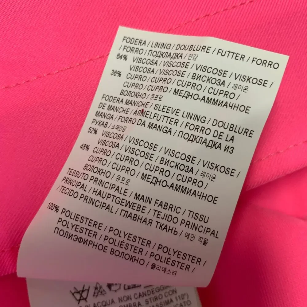GOLDEN GOOSE Size S Pink Polyester Trench Coat - Picture 10 of 11
